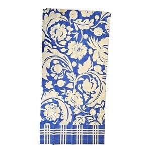 COLLIER CAMPBELL Blue‎ White Silhouette SET OF 3 KING PILLOW SHAMS Stevens USA